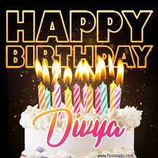Write name on birthday cakes and cards wishes to her family. Divya Animated Happy Birthday Cake Gif Image For Whatsapp Download On Funimada Com