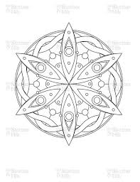 Printable Mandala Download Abstract Coloring Book Page Digital Scrapbook Clipart Graphic Line Art Cizim Desenler Tablolar