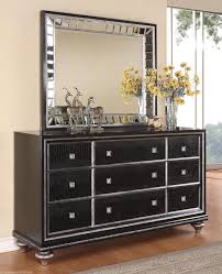 Wynwood Glam Black Mirrored King Size Mansion Bed Bedroom Furniture Hollywood Mirrored Bedroom Furniture Apartment Furniture Layout Bedroom Furniture Dresser