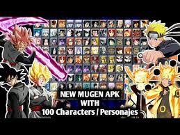 From his video description you can download this game with google drive. New Mugen Style Apk For Android With Naruto Bijuu Black Goku Without Sin Emulator Download