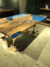 180 Cm Ceviz Agaci Epoksi Masa Green Wood Turkiye Ahsap Mobilya
