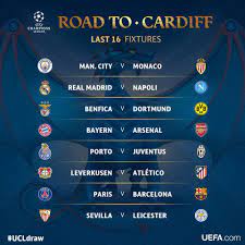 Ліга чемпіонів 2017/2018 результати усіх матчів 1/8 фіналу ліги чемпіонів. Novini Yevropi Liga Chempioniv Viznachili Pari 1 8 Finalu