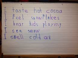 Chalk Talk A Kindergarten Blog Sensory Details Poetry