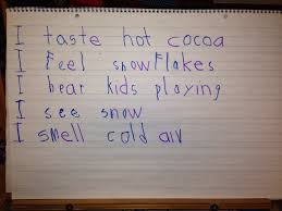 chalk talk a kindergarten blog sensory details poetry