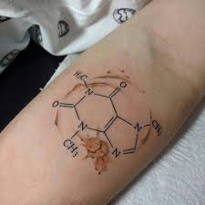 Definitely Need This Tattoo Coffeeaddict Caffeine Medical Tattoo Molecule Tattoo Tattoo Cafe