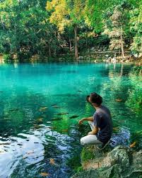 Sudah umum kalau tempat yang sedikit aneh atau tempat wisata yang cukup tersembunyi memiliki cerita mistik. Telaga Biru Cicerem Exotic Charm Blue Lake With Fish Inoutdoor Steemit