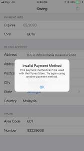Different outlet locations and branches may or may not be prepared to accept the card. Why I Receive Invalid Payment Method With Apple Community