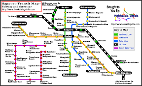 Category:札幌市の地図 (ja) विकिमिडिया श्रेणी (dty); Sapporo Subway Street Car Map Hokkaido Guide