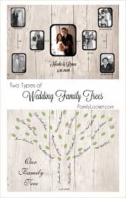 Wedding Family Tree Charts Two Types Family Locket