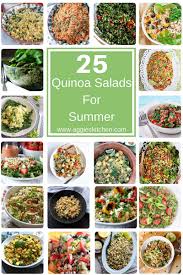 Dark green and orange vegetables, dry beans and peas, and whole grains. 25 Healthy Quinoa Salads For Summer Aggie S Kitchen