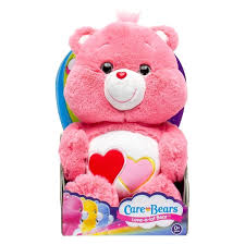 Lotfancy 39in big teddy bear stuffed animal plush, cuddly stuffed teddy bears, large teddy bear plush toy with big footprints, gifts for girls, girlfriend, wife on birthday valentine's day. Care Bears Classic Plush Love A Lot Bear