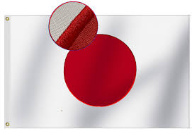 Amazon.com : Heavy Duty Japan Flag 3x5 Ft, Longest Lasting Oxford Nylon  210D | Embroidered Sun | Four Rows Stitching Fly Ends |Japanese National  Flags ...