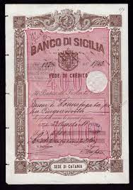 Via sant' euplio, 9,catania,95124 distanza: Italy Banco Di Sicilia Fede Di Credito 1880 Spl Da Catawiki