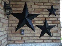 Set Of 3 Large Metal Tin Barn Star Wall By Thelittleyellowbarn 77 00 Stars Wall Decor Barn Star Decor Outdoor Wall Decor