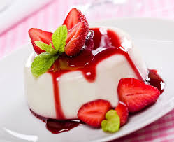 Panna Cotta With Strawberry Sauce Recipe With Sour Cream Daisy Brand Recipe Desserts Food Dessert Recipes Easy