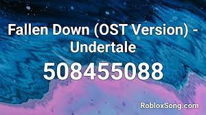 Undertale fallen down roblox pianoshow all coupons. Fallen Down Ost Version Undertale Roblox Id Roblox Music Codes