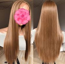 ウィッグ グラデーション ブラウンピンク