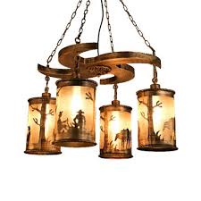 Cyclone Pendant Light Fittings Rustic Wood And Iron 4 Light Hanging Light Fixtures In Olde Bronze For Dining Room Takeluckhome Com