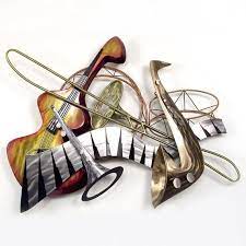 Sheet Music Contemporary Dimensional Metal Wall Decor Etsy In 2021 Musical Wall Art Cool Jazz Music Wall Art