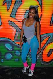 Clothes Black 90s Theme Party Toya Wright Throws 80 S Style Rollerskating Birthday Bash 80s Party Outfits 80s Fashion Party 90s Theme Party Outfit