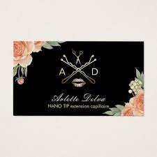 Carte De Visite Maquillage Artiste Hair Styliste Vintage Floral El Zazzle Ca Carte De Visite Cartes De Visite Maquillage Carte D Affaire