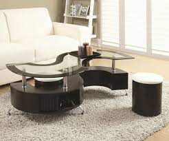 Triangle glass coffee table with solid wood base, tome mid century tempered glass accent table, sofa side table for living room patio study office hote (0.748 inch, light walnut) 4.7 out of 5 stars. 720218 Cappuccino And Chrome Coffee Table And Stools Coffee Table And Stool Set Coffee Table With Stools Modern Coffee Tables