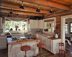 Kitchen lighting in the log home. Practical Lighting Tips For Log Homes