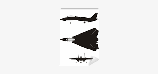 This is an f18 fighter jet. Silhouette Illustration Of Jet Fighter F 18 Wall Mural Silueta F 14 Transparent Png 400x400 Free Download On Nicepng