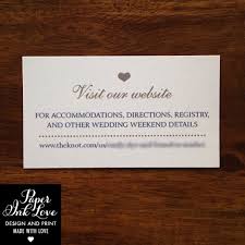 Wedding Website Enclosure Card Invitation Inserts With Etsy Wedding Website Wedding Invitation Website Wedding Website Card