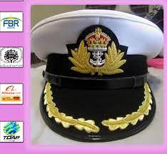 Royal Navy Officers Hat Cap Captain Rank White New King Crown Badge Rizwan Sales Young Bird Enterpries Address Captain Cap Royal Navy Officer Navy Captain