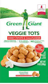 Loaded with cauliflower, not potato, cauliflower veggie tots are a great alternative to tater tots and fries. Green Giant Sweet Potato Cauliflower Veggie Tots 16 Oz Metro Market