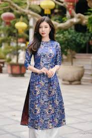 ÁO DÀI GẤM TH 320 ( CÔNG + VẢI)