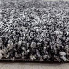 Tapis gris et blanc : Tapis De Salon Shaggy Haute Qualite Poil Profond Gris Blanc Chine