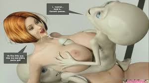 Horny Aliens Like Big Tits and Human Pussy: Cartoon Porn