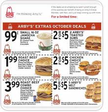 Arbys August Savings Internet Coupons Coupon Codes Blog