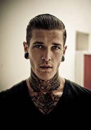 Portraits of loved ones and friends or even celebrities are incredibly popular neck tattoo designs, although they are seen more often on men than they are on. Neck Tattoos For Men Mens Neck Tattoo Ideas Neck Tattoo For Guys Slicked Back Hair Neck Tattoo