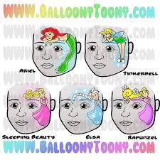 Face Paint Menu Page Of Princess Faces 6 Image Bundle Face Etsy Princess Face Face Painting Designs Happy Paintings