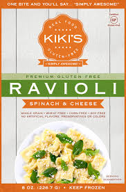 And to be honest we are very much looking forward to autumn and to all it's falvours, spices and vegetables. Kiki S Gluten Free Foods Llc Spinach Cheese Premium Gluten Free Ravioli