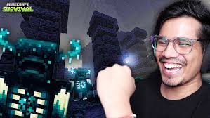 I played Minecraft 1.19 version Minecraft warden , ancient city #mrgamerjay 