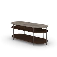 Seagrass stone top coffee table on blackened metal base this coffee table on blackened metal base enchants with its seagrass stone top. Radial Modern Lift Top Coffee Table Umber Wood 426023 Sauder Sauder Woodworking