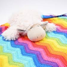 Rainbow Baby Blanket Free Crochet Pattern Dailycrochetideas