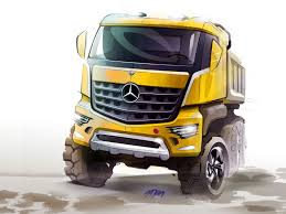 Mercedes Benz Arocs Design Sketch Car Body Design Concept Cars Trucks Design