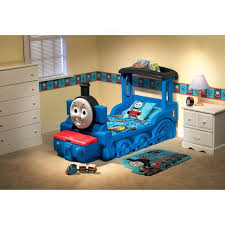 Thomas Friends Train Engine Toddler Bed With Storage Gabe Would Be In Thomas The Tank Engine Heaven Toddler Bed Boy Cool Toddler Beds Train Bed