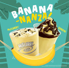 Mcdonald S Banana Sundae And Mcflurry Are Back To Colour Your Day So Swing Along With Your Favourite Banana Treats Available Now At Dessert Kiosks Facebook