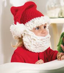 Santa Hat And Beard For Kids Crochet Kingdom