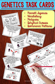 Genetics Task Cards Middle School Science Teacher Task Cards Middle School Science