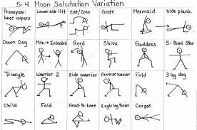 Yogi Sticks May 2011 Moon Salutation Yoga Stick Figures Hip Opening Yoga