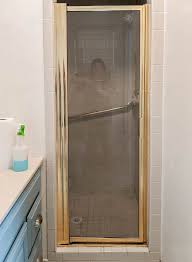 The 60 palmhurst shower tray for linear right side drains finishes your shower with ease. How To Paint A Shower Door Frame On The Cheap Lovely Etc