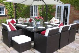 Oakita Rome Deluxe 12 Seat Rattan Garden Furniture Table And Chairs Cube Set Rattan Furniture Set Rattan Garden Furniture Rattan Dining Table