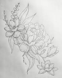 The tattoo is painted with black and white shade. Pinterest Flowers Tattoo Drawing Novocom Top
